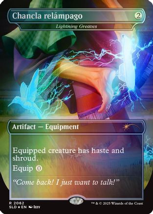 Chancla relámpago - Lightning Greaves (Rainbow Foil) (SLD-2062) [Secret Lair] Drop Series Foil MTG Single Wizards of the Coast