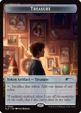 Treasure Token (2065) (SLD-2065) [Secret Lair] Drop Series MTG Single Wizards of the Coast