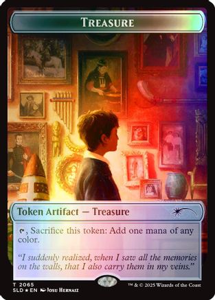 Treasure Token (2065) (Rainbow Foil) (SLD-2065) [Secret Lair] Drop Series Foil MTG Single Wizards of the Coast