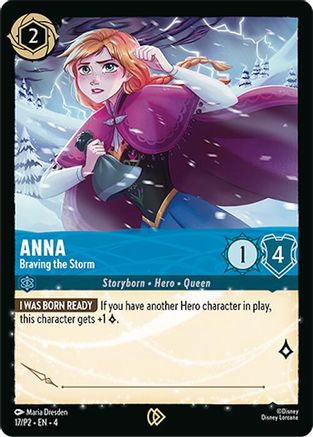 Anna - Braving the Storm (17/P2) [Disney Lorcana Promo Cards] Lorcana Single Disney