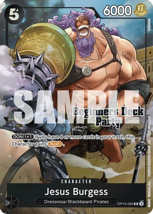 Jesus Burgess (Beginners Deck Party [ST-23] - [ST-28] Winner Pack) (OP10-085) [One Piece Promotion Cards] Foil One Piece Single Bandai