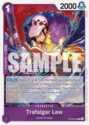 Trafalgar Law (Beginners Deck Party [ST-23] - [ST-28] Participation Pack) (OP09-069) [One Piece Promotion Cards] One Piece Single Bandai