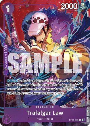 Trafalgar Law (Beginners Deck Party [ST-23] - [ST-28] Winner Pack) (OP09-069) [One Piece Promotion Cards] Foil One Piece Single Bandai