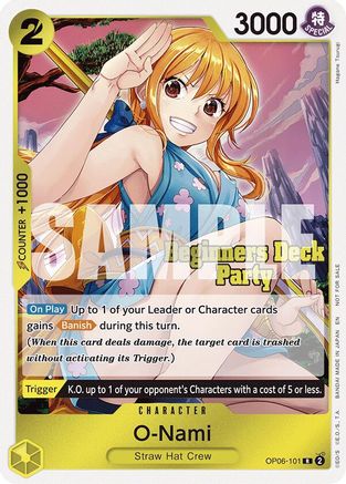 O-Nami (Beginners Deck Party [ST-23] - [ST-28] Participation Pack) (OP06-101) [One Piece Promotion Cards] One Piece Single Bandai