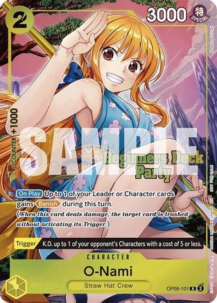 O-Nami (Beginners Deck Party [ST-23] - [ST-28] Winner Pack) (OP06-101) [One Piece Promotion Cards] Foil One Piece Single Bandai