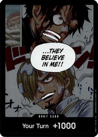 DON!! Card (Alternate Art) [A Fist of Divine Speed] Foil One Piece Single Bandai