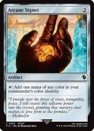 Arcane Signet (0335) (Surge Foil) (FIC-335) [Commander: FINAL FANTASY] Foil MTG Single Wizards of the Coast
