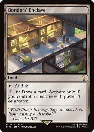 Bonders' Enclave (Surge Foil) (FIC-376) [Commander: FINAL FANTASY] Foil MTG Single Wizards of the Coast
