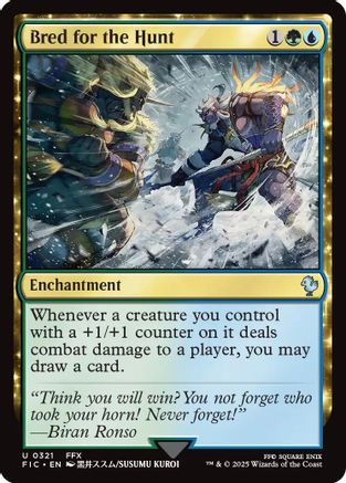 Bred for the Hunt (Surge Foil) (FIC-321) [Commander: FINAL FANTASY] Foil MTG Single Wizards of the Coast