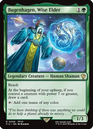 Bugenhagen, Wise Elder (Surge Foil) (FIC-066) [Commander: FINAL FANTASY] Foil MTG Single Wizards of the Coast