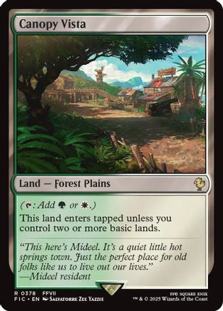 Canopy Vista (Surge Foil) (FIC-378) [Commander: FINAL FANTASY] Foil MTG Single Wizards of the Coast