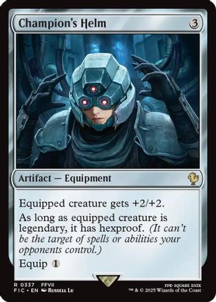 Champion's Helm (Surge Foil) (FIC-337) [Commander: FINAL FANTASY] Foil MTG Single Wizards of the Coast