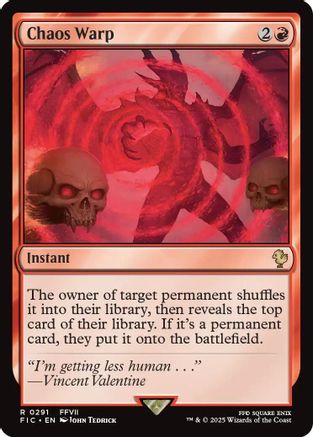 Chaos Warp (Surge Foil) (FIC-291) [Commander: FINAL FANTASY] Foil MTG Single Wizards of the Coast