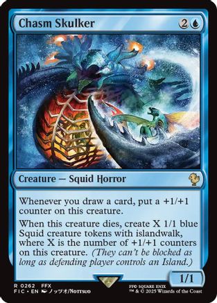 Chasm Skulker (Surge Foil) (FIC-262) [Commander: FINAL FANTASY] Foil MTG Single Wizards of the Coast