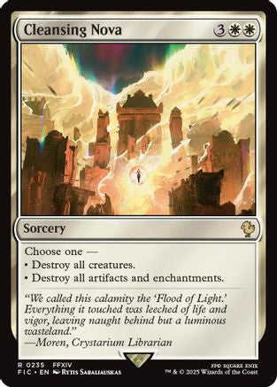 Cleansing Nova (Surge Foil) (FIC-235) [Commander: FINAL FANTASY] Foil MTG Single Wizards of the Coast