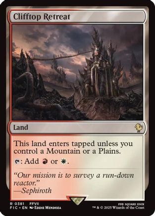 Clifftop Retreat (Surge Foil) (FIC-381) [Commander: FINAL FANTASY] Foil MTG Single Wizards of the Coast