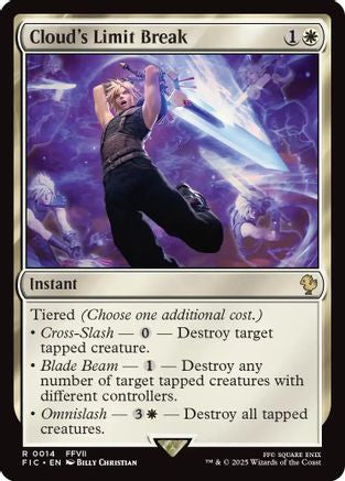 Cloud's Limit Break (Surge Foil) (FIC-014) [Commander: FINAL FANTASY] Foil MTG Single Wizards of the Coast
