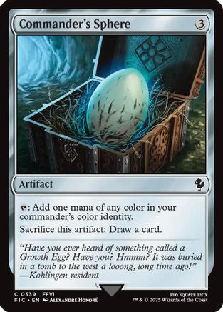 Commander's Sphere (Surge Foil) (FIC-339) [Commander: FINAL FANTASY] Foil MTG Single Wizards of the Coast