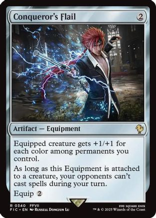 Conqueror's Flail (Surge Foil) (FIC-340) [Commander: FINAL FANTASY] Foil MTG Single Wizards of the Coast