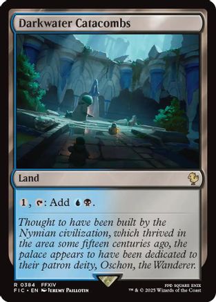 Darkwater Catacombs (Surge Foil) (FIC-384) [Commander: FINAL FANTASY] Foil MTG Single Wizards of the Coast