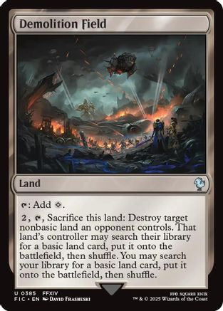 Demolition Field (Surge Foil) (FIC-385) [Commander: FINAL FANTASY] Foil MTG Single Wizards of the Coast
