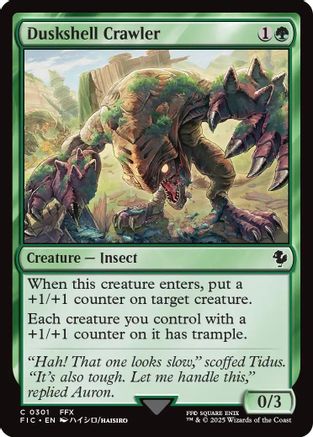 Duskshell Crawler (Surge Foil) (FIC-301) [Commander: FINAL FANTASY] Foil MTG Single Wizards of the Coast