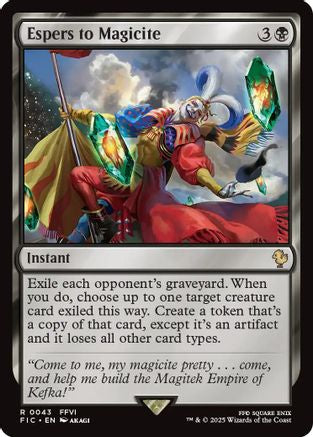Espers to Magicite (Surge Foil) (FIC-043) [Commander: FINAL FANTASY] Foil MTG Single Wizards of the Coast