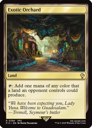 Exotic Orchard (Surge Foil) (FIC-390) [Commander: FINAL FANTASY] Foil MTG Single Wizards of the Coast
