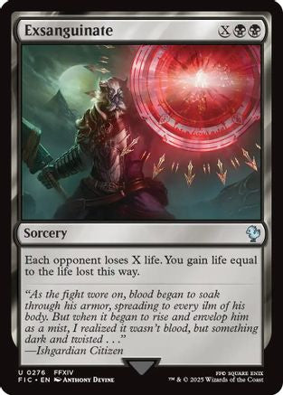 Exsanguinate (Surge Foil) (FIC-276) [Commander: FINAL FANTASY] Foil MTG Single Wizards of the Coast