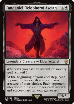Fandaniel, Telophoroi Ascian (Surge Foil) (FIC-046) [Commander: FINAL FANTASY] Foil MTG Single Wizards of the Coast