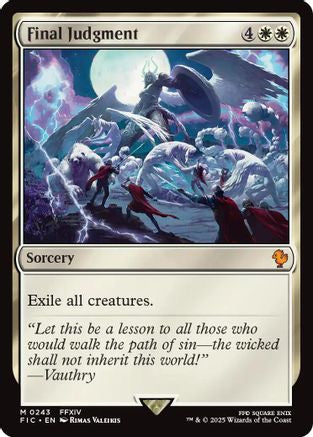 Final Judgment (Surge Foil) (FIC-243) [Commander: FINAL FANTASY] Foil MTG Single Wizards of the Coast