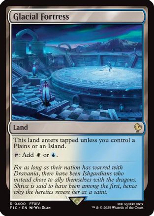 Glacial Fortress (Surge Foil) (FIC-400) [Commander: FINAL FANTASY] Foil MTG Single Wizards of the Coast