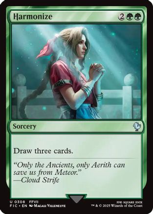 Harmonize (Surge Foil) (FIC-308) [Commander: FINAL FANTASY] Foil MTG Single Wizards of the Coast