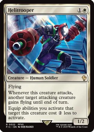 Helitrooper (Surge Foil) (FIC-022) [Commander: FINAL FANTASY] Foil MTG Single Wizards of the Coast