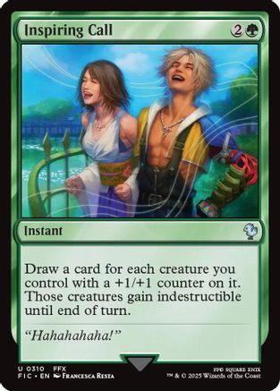 Inspiring Call (Surge Foil) (FIC-310) [Commander: FINAL FANTASY] Foil MTG Single Wizards of the Coast