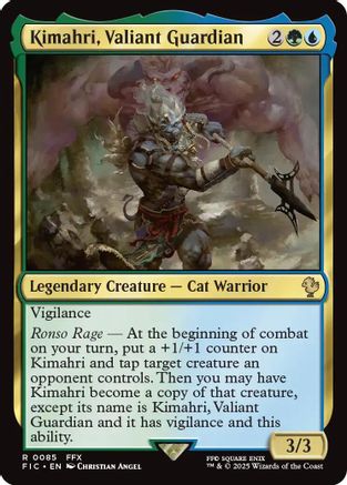 Kimahri, Valiant Guardian (Surge Foil) (FIC-085) [Commander: FINAL FANTASY] Foil MTG Single Wizards of the Coast