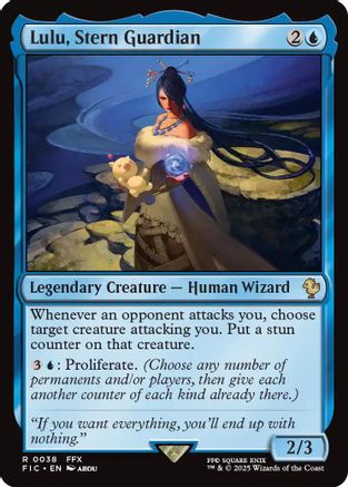 Lulu, Stern Guardian (Surge Foil) (FIC-038) [Commander: FINAL FANTASY] Foil MTG Single Wizards of the Coast