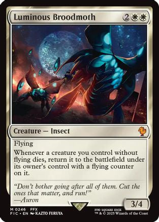 Luminous Broodmoth (Surge Foil) (FIC-246) [Commander: FINAL FANTASY] Foil MTG Single Wizards of the Coast