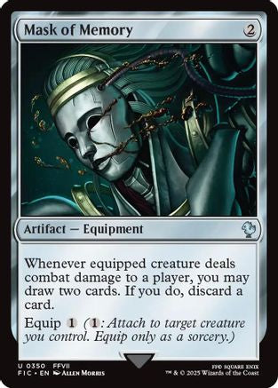 Mask of Memory (Surge Foil) (FIC-350) [Commander: FINAL FANTASY] Foil MTG Single Wizards of the Coast