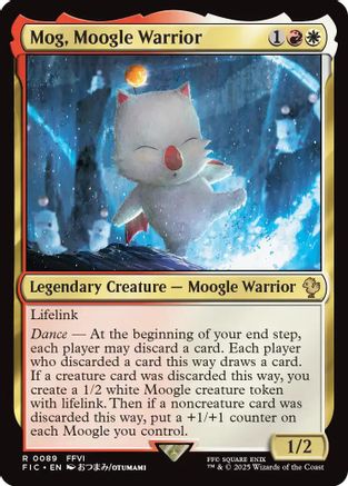 Mog, Moogle Warrior (Surge Foil) (FIC-089) [Commander: FINAL FANTASY] Foil MTG Single Wizards of the Coast