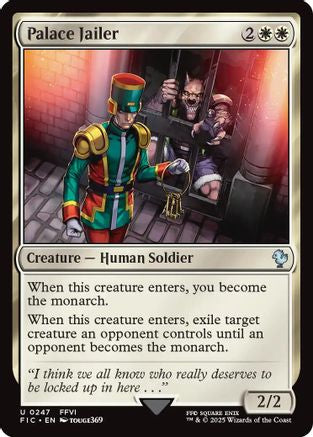 Palace Jailer (Surge Foil) (FIC-247) [Commander: FINAL FANTASY] Foil MTG Single Wizards of the Coast