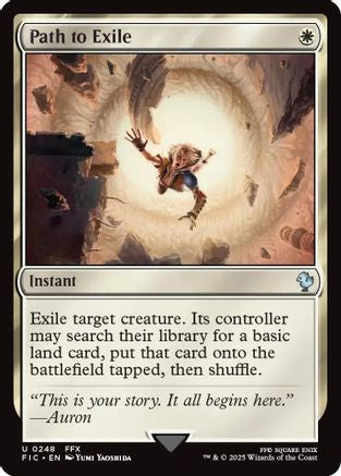 Path to Exile (Surge Foil) (FIC-248) [Commander: FINAL FANTASY] Foil MTG Single Wizards of the Coast