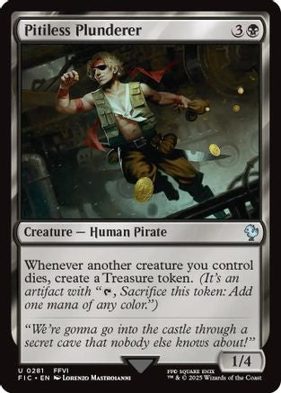 Pitiless Plunderer (Surge Foil) (FIC-281) [Commander: FINAL FANTASY] Foil MTG Single Wizards of the Coast