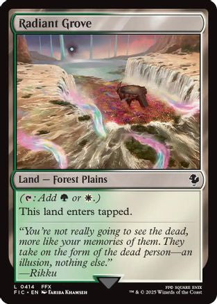 Radiant Grove (Surge Foil) (FIC-414) [Commander: FINAL FANTASY] Foil MTG Single Wizards of the Coast