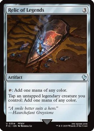 Relic of Legends (Surge Foil) (FIC-354) [Commander: FINAL FANTASY] Foil MTG Single Wizards of the Coast