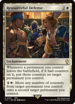 Resourceful Defense (Surge Foil) (FIC-251) [Commander: FINAL FANTASY] Foil MTG Single Wizards of the Coast