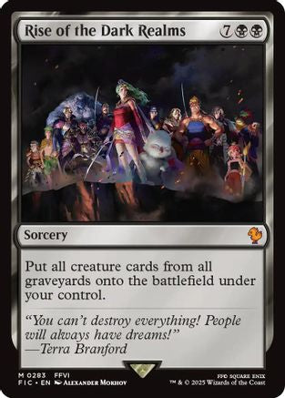 Rise of the Dark Realms (Surge Foil) (FIC-283) [Commander: FINAL FANTASY] Foil MTG Single Wizards of the Coast