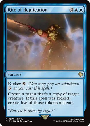 Rite of Replication (Surge Foil) (FIC-270) [Commander: FINAL FANTASY] Foil MTG Single Wizards of the Coast