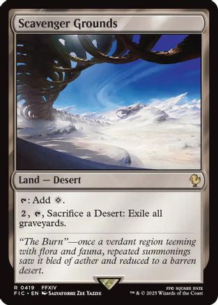 Scavenger Grounds (Surge Foil) (FIC-419) [Commander: FINAL FANTASY] Foil MTG Single Wizards of the Coast