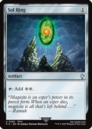 Sol Ring (0356) (Surge Foil) (FIC-356) [Commander: FINAL FANTASY] Foil MTG Single Wizards of the Coast